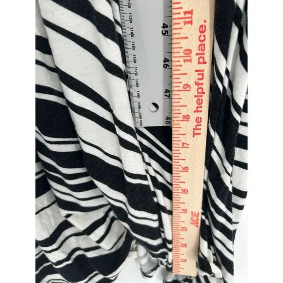 VeVeret Womens Striped Sleeveless Maxi Dress Size L Black & White - Picture 6 of 8